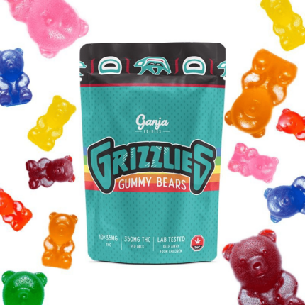 Assorted Ganja Grizzlies Sour or Regular – 10 x 35mg THC (Lab Tested 350mg)