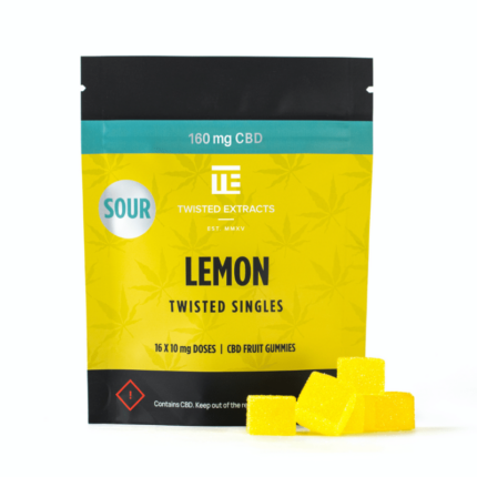 Twisted Extracts - Sour Lemon Twisted Singles CBD 160mg